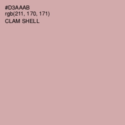 #D3AAAB - Clam Shell Color Image